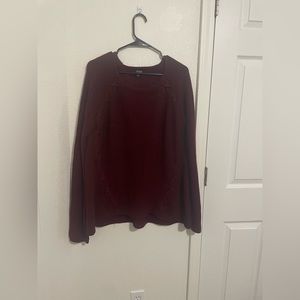 Burgundy sweater